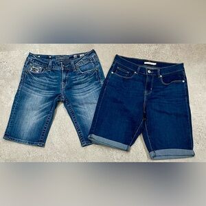 Womens MISS ME/LEVI’S Denim Bermuda Shorts, sz 28